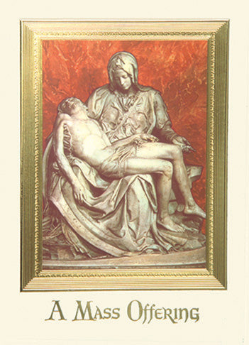 Pieta Mass Card (100/box)