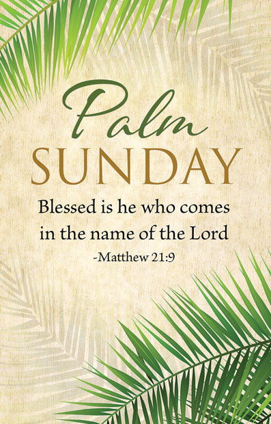 Palm Sunday Bulletin (100/box)