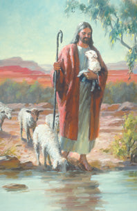 Jesus as Shepherd Holy Card (100/box)