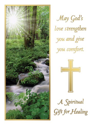 A Spiritual Gift for Healing Living Mass Card (Gold Foil) (50/box)