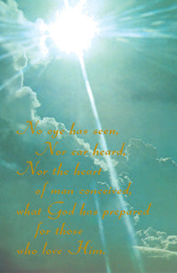 No Eyes Has Seen Holy Card (100/box)
