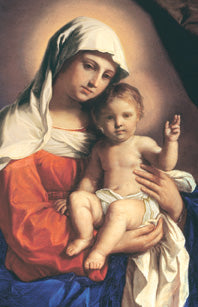 Madonna and Child Holy Card (100/box)
