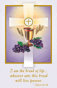 Inspirational Communion Holy Card (100/box)