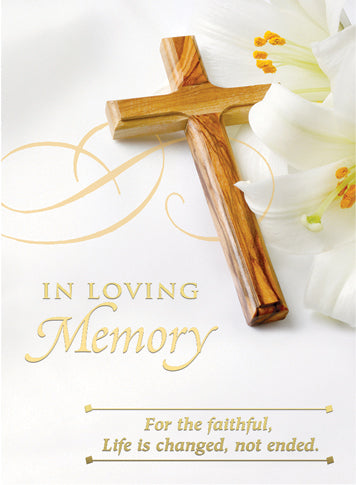 In Loving Memory - Sympathy/Deceased Mass Card - 100/Bx