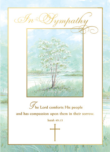 Sympathy Card (Gold Foil) (25/box)