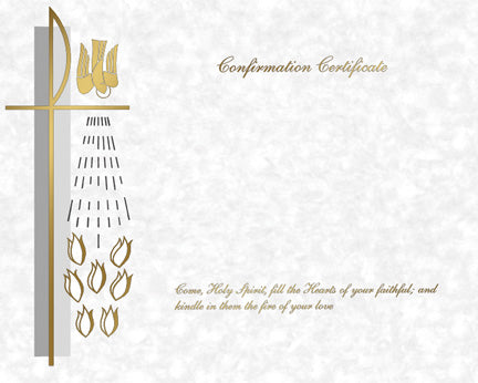 Parchment CYO Confirmation Certificate (50/box)