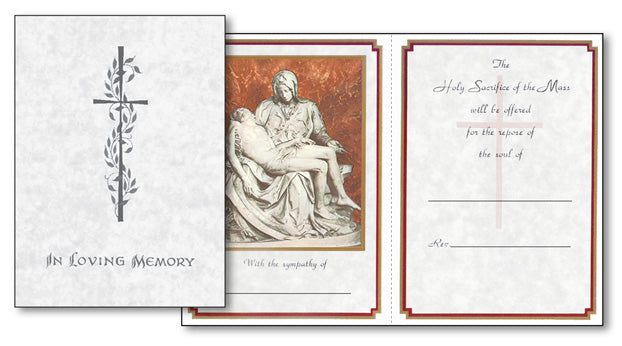 Pieta Mass Card (100/box)