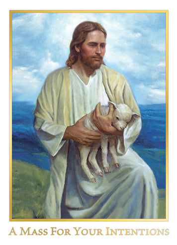 A Mass for Your Intentions Living Mass Card (Gold Foil) (50/box)
