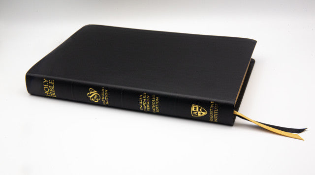 Black Bonded Leather Bible - ESV-CE