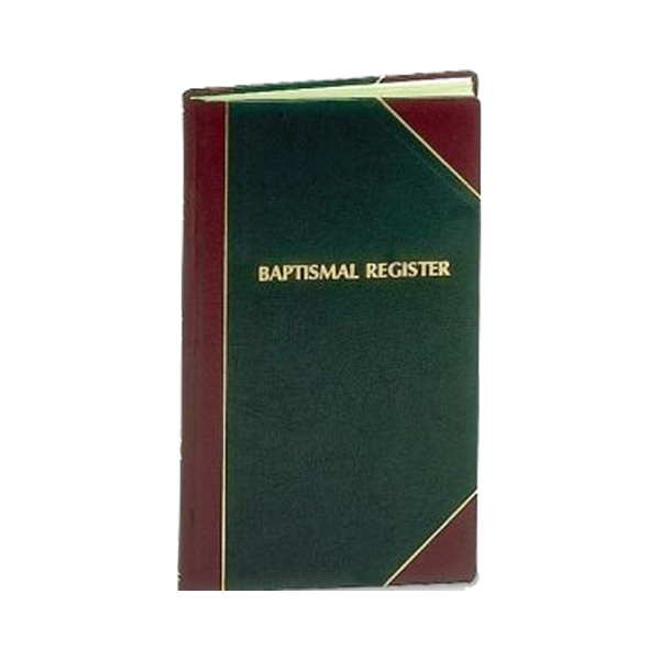 Large Baptism Church Register/Record Book (2000 Entry)