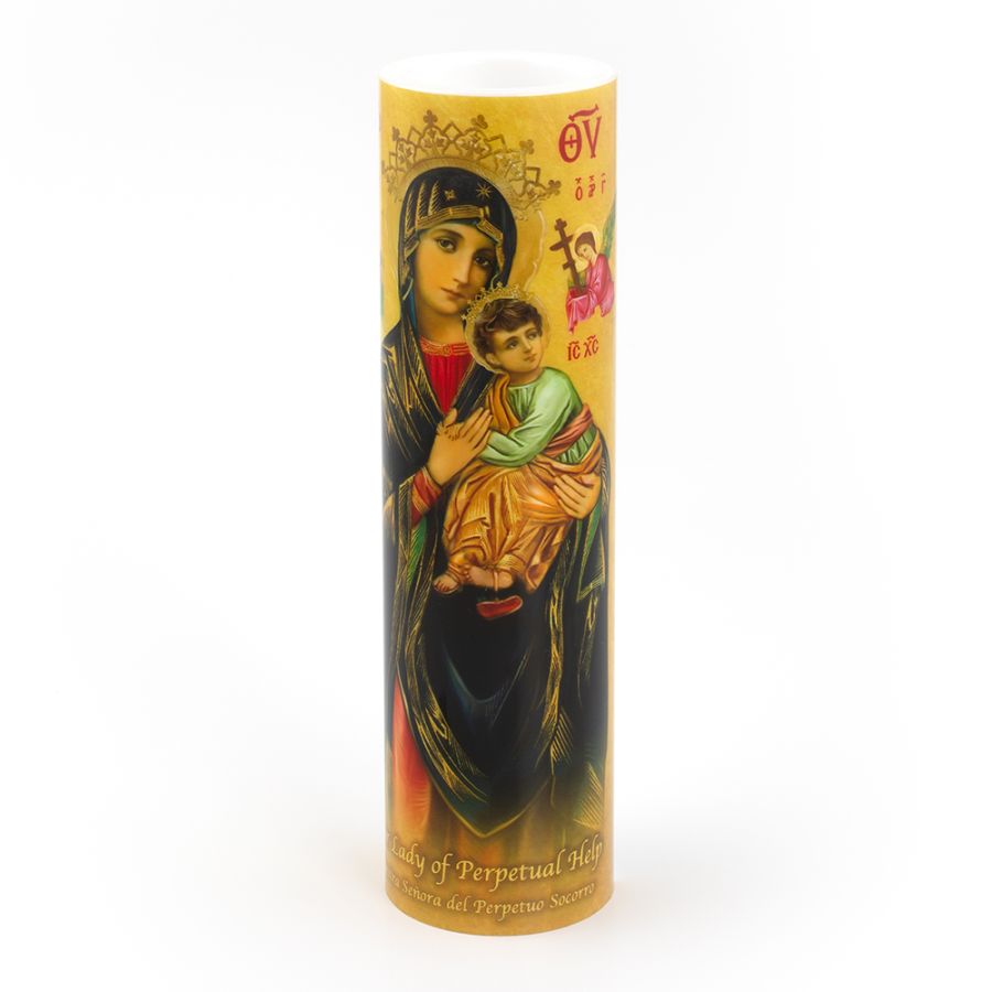LED Candle (2" x 8") - Our Lady of Perpetual Help