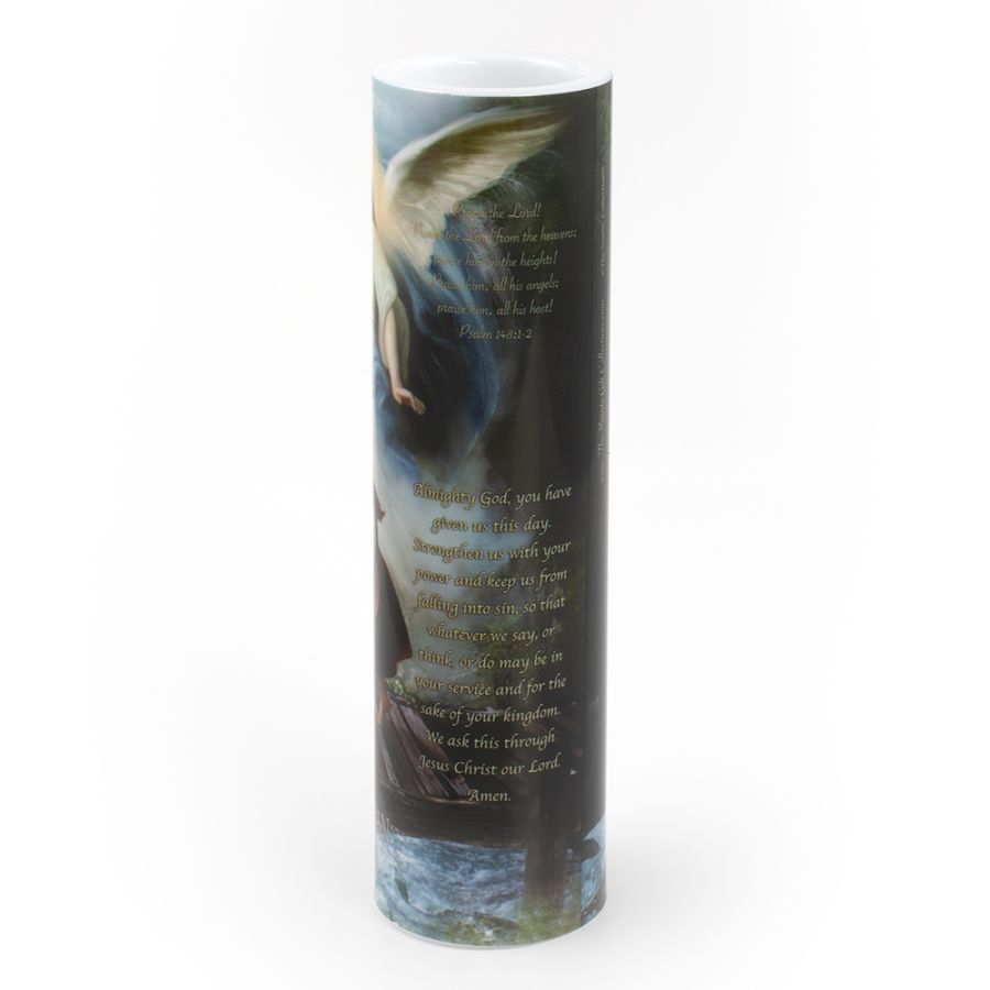 LED Candle (2" x 8") - Guardian Angel