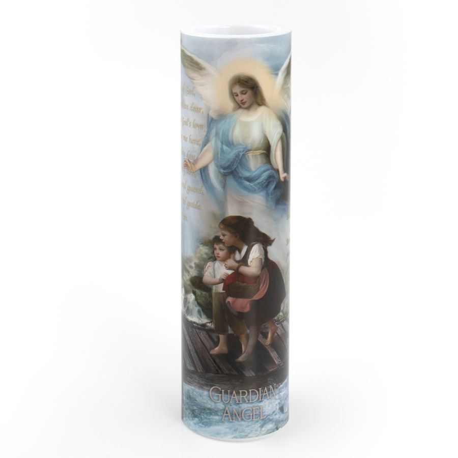 LED Candle (2" x 8") - Guardian Angel