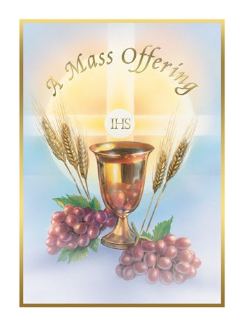A Mass Offering (Mass Card for Intentions) Card (100/box)