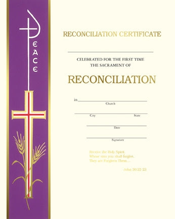 Banner Reconciliation Certificate (50/box)