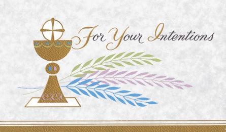 For Your Intentions Mass Card (100/box)