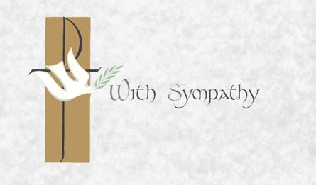 With Sympathy Mass Card (100/box)