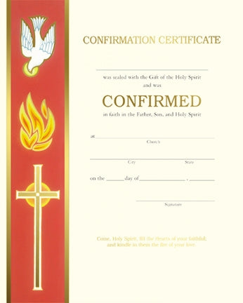 Banner Confirmation Certificate (50/box)