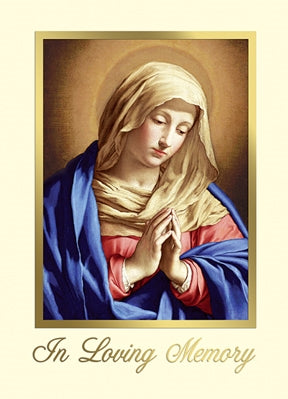 In Loving Memory Deceased Mass Card - 100/bx