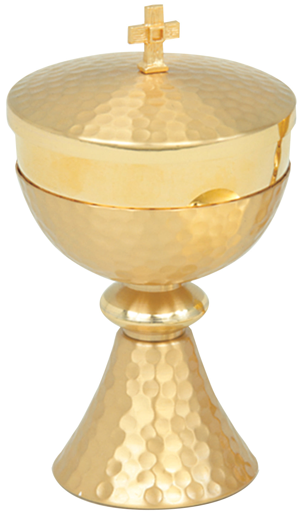 Ciborium - Hammered Finish - 150 Host - 7" Ht