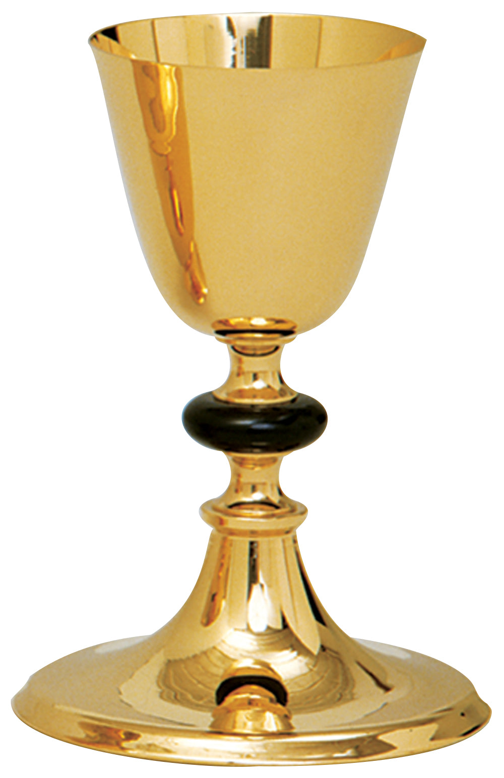 Chalice & Paten - Gold or Black Node - 12 Oz - 8" Ht