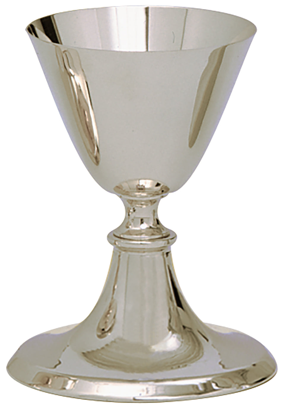 Stainless Steel Chalice & Paten - 8 Oz - 6" Ht