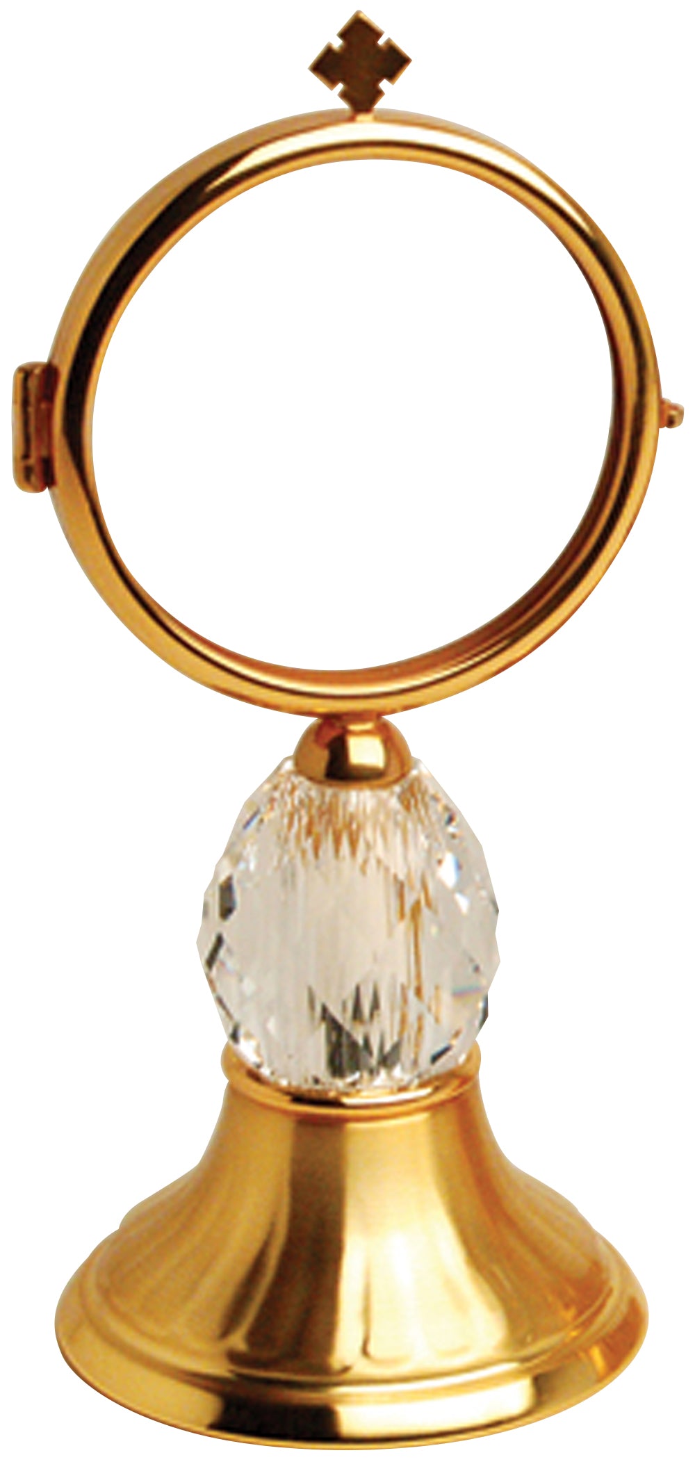 Chapel Monstrance - Fixed Luna - Crystal Node - 7 1/4" Ht